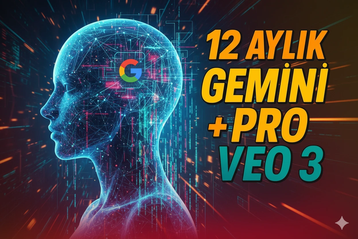 ✅ 12 Ay Gemini Pro VEO 3 [Kişisel Hesap]
